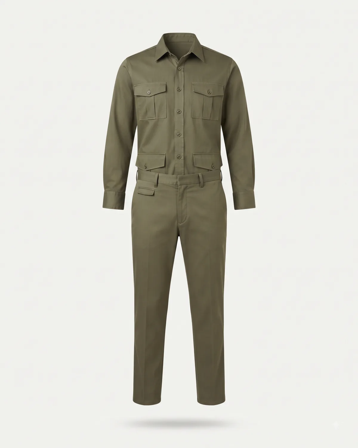 Safari suit, made by Uniform Corner