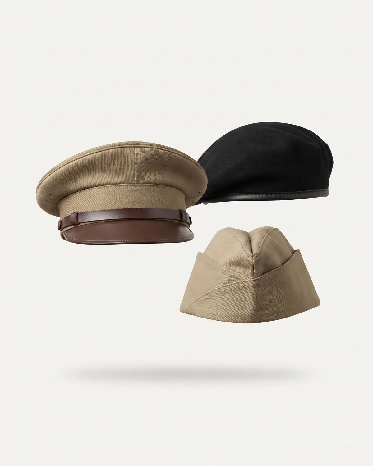 Peak cap, beret and soft cap, made by Uniform Corner