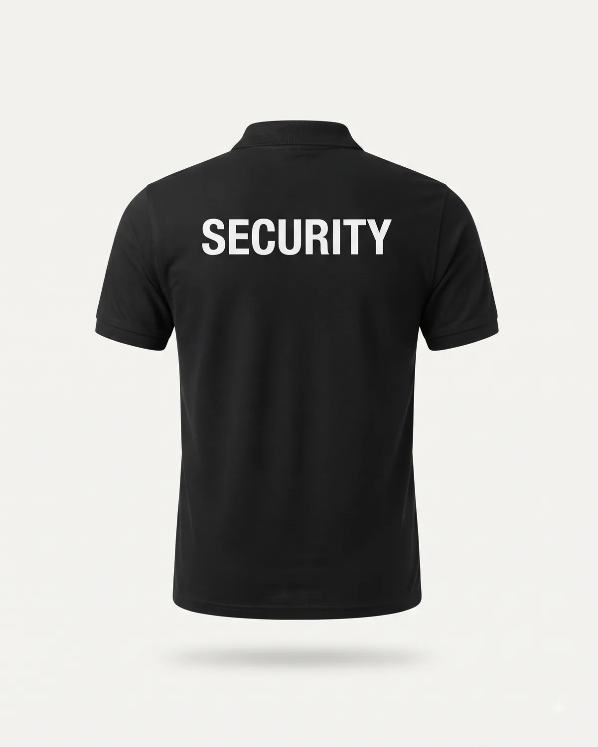 Polo t-shirt with SECURITY print, made by Uniform Corner